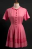 Placeholder: Woman's Punch stich style pink dress