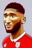 Placeholder: Joe Gomez English football player ,cartoon 2d