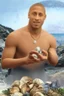 Placeholder: dwayne the rock johnson selling sea shells down by the sea shore