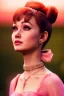 Placeholder: Audrey Hepburn Princess Peach, closed eyes, rtx, reflection, 8k, glow, winning photography, caustics