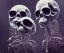 Placeholder: Epic photo of the blues brothers but they’re skeletons, by greg rutkowski,