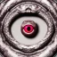 Placeholder: ouroboros as stone ring with red diamond eyes, sculpture, photorealistic,snake texture, 8k, ray traicing,macro lens, sharp focus, hyper detail, sparkle,