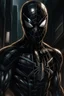 Placeholder: портрет spider man black кисти ван гога