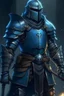 Placeholder: soldier in armor, powered by bluish magic