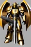 Placeholder: warhammer, space marine, lost legion, dragon legion, dragon warrior, fan art, dragon armor, dragon helmet, golden armor, armor with scale, second legion emblem, helmet details, bolter