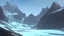 Placeholder: large glaciers in the mountains