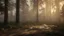 Placeholder: burning forest, sky View realistic, cyberpunk modern photorealistic, in the style of , Deviant art, sunlight, post-processing intricate details Octane elegant Unreal Engine cinematic fine details reflections