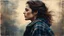 Placeholder: <lora:Texturized:1.0> Profile, woman in tartan, delicate hues blending with etched, crisp outlines, surrounded by gently descending brush strokes, all immersed in the warmth of early morning sunlight casting subtle shadows, against a textured tartan background ​​burlap, reminiscent of the methods of Jeremy Mann or Raphael Sanzio, characterized by the volumetric effects of lithography with stone washes, chiaroscuro and lithographic style, oil painting