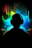 Placeholder: Good quality image size 2048 by 2048 pixels. Against this background there should be a bright abstract visualization equalizer and sound waves. The picture is typical of a musician in the genre of drum and bass, active electronic music. add the inscription to the picture: DJ Anatol