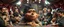 Placeholder: fat fascist dynasty soap opera, entire cast, photo shoot, posing, movie poster, with posters in it, close up portrait of hairy fluffy polymer clay cute female happy worried monster with realistic human colored and textured skin, and long sleek limbs and with studio lights, on a luxury ornate tent buss, talking to his aunt