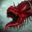 Placeholder: red, monster, tentacles, teeth, horror, detailed, realistic, gore, eyes, 8K, fantasy, scary, demonic, hyperrealism, huge, blood, creature, highly detailed, volumetric lighting, sharp focus, elegant, photorealism