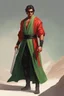 Placeholder: Full Muscular Body, Male Tan Human, Sith Empire, Red Bandage Blindfold. Green and Black Robes