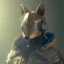 Placeholder: A steampunk soldier Armor wearing Fox,cyberpunk, character design,ultra realistic,shiny, smooth, studio quality, octane render, Surrealism, Triadic colour scheme,ambient lighting polaroid, 100mm