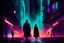 Placeholder: neo noir street, people, galaxy, sci-fi, epic, movie poster