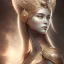 Placeholder: sango fantasy, fantasy magic, intricate, sharp focus, illustration, highly detailed, digital painting, concept art, matte, masterpiece head sexy Asian beauty blond hair space lady silver tiger head Egyptian princess pyramid