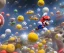 Placeholder: super mario in spacesuit with planets in background 4k