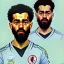 Placeholder: portrait of mo salah by van gogh