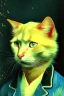 Placeholder: Portrait of a cat by Van Gogh