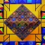 Placeholder: Kente scene, cinematic, flying Rubik's cube, african pattern symbols, engraved, 8k quality, hyper realistic, unreal engine 5