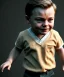 Placeholder: Leonardo di caprio toddler, full body, car, dramatic lighting, hyper realistic