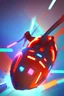 Placeholder: fondo gamer naranja y azul con detalles de neón