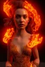 Placeholder: portrait of samantha prince set in fire, cinematic lighting, photorealistic, ornate, intricate, realistic, detailed, volumetric light and shadow, hyper HD, octane render, unreal engine insanely detailed and intricate, hypermaximalist, elegant, ornate, hyper-realistic, super detailed --v 4