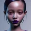 Placeholder: Jenna ortega, Wearing a dark purple lip paired with the soft smoke around her eyes hyper detail, octane render, unreal engine 5, photorealistic, 8k resulation