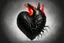 Placeholder: A black hand made out of black smoke violently crushing an anatomically correct heart