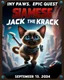 Placeholder: Create a realistic movie poster for 'Siamese Jack the Krack' featuring a siamese in an adventurous setting, with futuristic elements, dramatic lighting, and the tagline 'Tiny Paws, Epic Quests: Unleash the Adventure with Siamese Pete!' with a release date of September 13, 2024