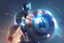 Placeholder: Futuristic Captain America with Energy shield