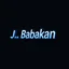 Placeholder: create a logo 3d text "J. Babakan" .for an ai programmer artist i want a 3d graphical Logo ,ai ,code, flow charts blended at background