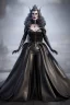 Placeholder: Carmen Dell`orifice as evil queen in black leather gown, angry, busty, curvey, cleavage, unreal 5, octane render,cinema4d, dynamic lighting, dramatic lighting, 4k, redshift render, highly detailed, hyper realistic