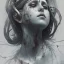 Placeholder: Singer Danish MØ face, Style cyberpunk, watercolor illustration by <agnes cecile> <John Kenn Mortensen> <Yoji Shinkawa>,