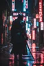 Placeholder: A lone samurai, clad in futuristic cybernetic armor, stands at the edge of a neon-lit Tokyo alley. His katana gleams with an otherworldly glow, as he prepares to confront a menacing Oni. [Gritty, Futuristic, Cyberpunk Samurai, Blade Runner, 8K, Intricate, Dark, Glowing, Intense, Brooding]