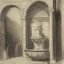 Placeholder: drawing of a medieval fountain by william turner