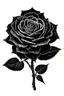 Placeholder: Dead black rose bouquet Black And White Graphic