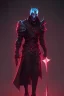 Placeholder: Black knight, fantasy, high detail, red