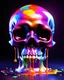 Placeholder: pixar 3d animation style, ((liquid dripping skull effect)), fluid form, rich and colourful acrylic paint covering skull, satire, metaphorical, photorealistic cg, 3D concept art, bright, black colour background, playful, soft smooth lighting, highly detailed, stylised and expressive, sharp, imaginative, skottie young, bold, colourful, neon 3d pop surrealism graffiti, dark pop surrealism,smooth texture, cgsociety, dreamworks 3d animation, Houdini fox, mantra rendering engine