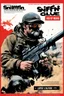 Placeholder: SNIFFIN’ GLUE magazine high res photo cover by Ralph Steadman: special issue #42 on sniper action and weaponry. guest star: Anthony Swofford, Jarhead.