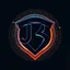 Placeholder: create a logo for me "J. Babakan" .i am an ai programmer artist i want a 3d graphical Logo no portrate pictures,ai ,code, flow charts blended at background