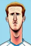 Placeholder: Harry Kane English football player ,cartoon 2d , cartoon 2d