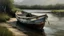 Placeholder: oil paint small boat in pound