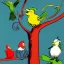 Placeholder:  birds in a tree by dr seuss