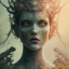 Placeholder: karlan, rusty metal, anime, Dryad, fae, sidhe, ominous, nature, plants, wildflower, facepaint, dnd character portrait, intricate, oil on canvas, masterpiece, expert, insanely detailed, 4k resolution, retroanime style, cute big circular reflective eyes, cinematic smooth, intricate detail , soft smooth lighting, soft pastel colors, painted Rena