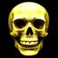 Placeholder: ANATOMICALLY CORRECT digital photograph of the SKULL OF A freshly skinned SMILEY FACE with fine line, highly detailed, high resolution, horrorcore, photorealisitc, awardwinning, action shot, matte, studio lighting, magazine cover, the skull is yellow, and the eyesockets are darker and more of a oval shape