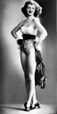 Placeholder: Ziegfeld Girl on jeans walking