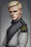 Placeholder: German male soldier, grey uniform, Blond hair, portrait