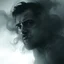 Placeholder: a metaphor of a man being controlled by his fear