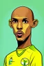 Placeholder: Fabinho Tavares Brazilian football player cartoon 2d