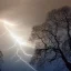 Placeholder: lightning striking sunlight